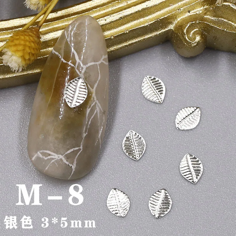 Liga da Arte do Unha Rebites de Metal Acessórios da Arte do Unha Lote Japonês 3d Folha Pena Manicure Faça Você Mesmo Unhas Decorações Encantos 1000 Pçs - 10 1000 pçs lote japonês 3d liga da