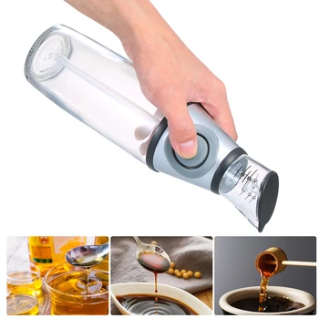 

Olive Oil Dispenser Glass Bottle Portion Control Pumping System Squeeze Dressing Cruet Drizzler Pouring for Cooking 500ml