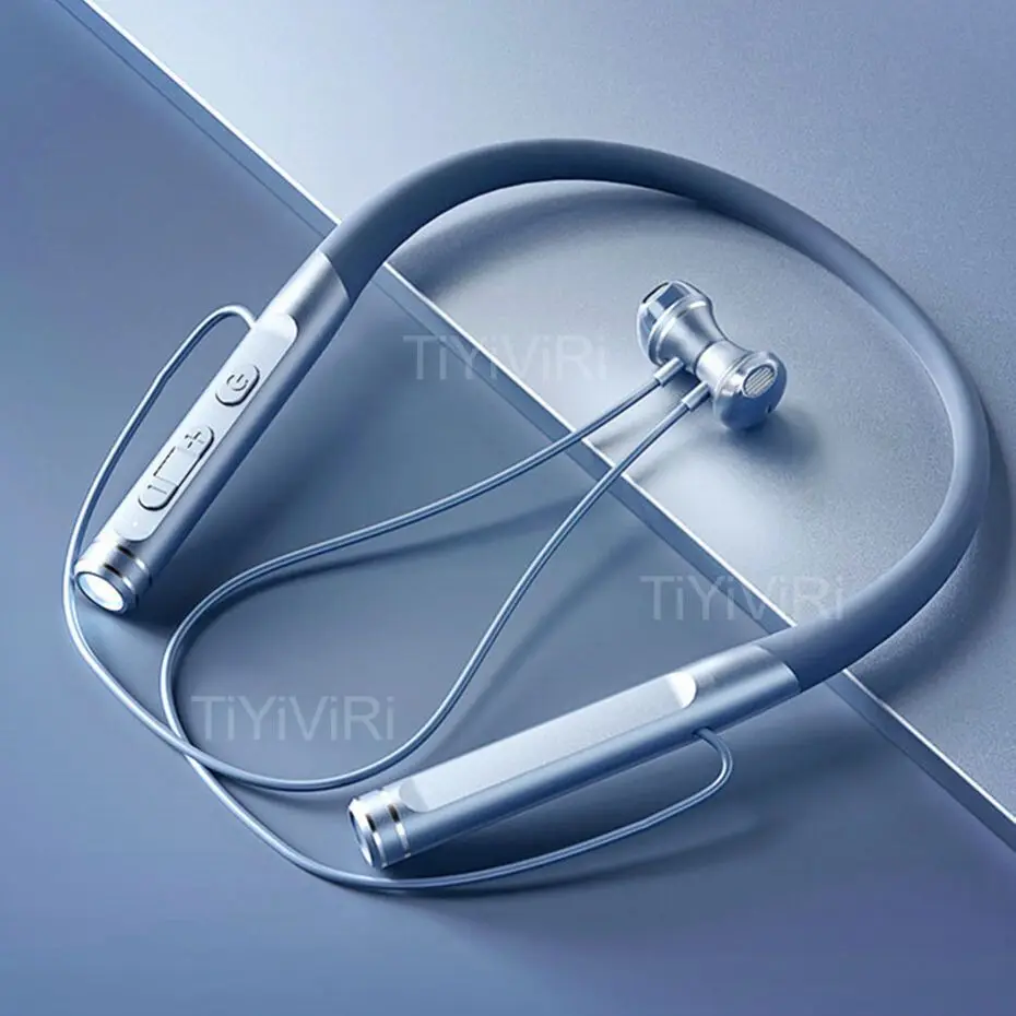120 часов Bluetooth бас в ухо Беспроводная гарнитура Магнитный шейный браслет
