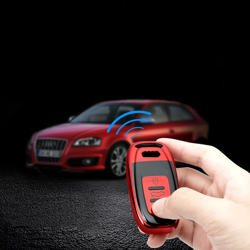 Чехол для автомобильного ключа Audi A4 A4L A5 S5 A6 Q5 SQ5 3 кнопки чехол держатель ключей