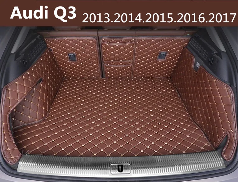 Auto Cargo Liner Car Trunk Mats For Audi Q3 2013.14.15.2016.2017 Surrounded by all Carpets High