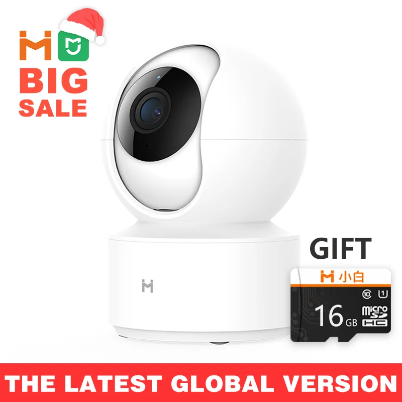 【Глобальная версия】 Mijia IMILAB IP-камера, Xiaomi Mi Home App Wi-Fi Камера видеонаблюдения HD 1080P Видеоняня H.265