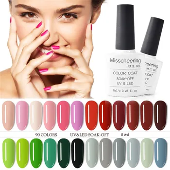 

6 Bottle Gel Varnish Nail Polish Set Hybrid All For Manicure 8ML Colors Semi Permanant UV Nail Art Prime Gel Varnish Nail art z2
