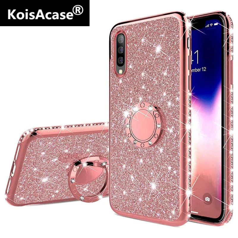 Чехол KoisAcase с блестками и бриллиантами для Samsung A20E A10E A80 A70 A60 A50 A40 A30 M30 M20 A8 A6 Plus A7 J8 J6