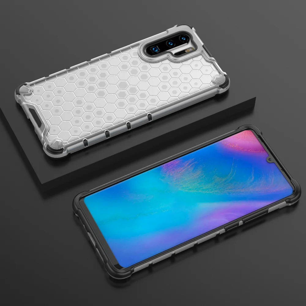 Противоударный защитный чехол для huawei mate 30 30Pro, чехол с Сотами, прочный прозрачный чехол для huawei P30 P30Pro, Гибридный Силиконовый чехол