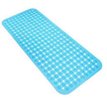 

Washable Bath Tub Mat Mildew Resistant Anti Slip Shower Extra Long Anti-bacterial Gripping Suction Cup Supplies PVC Bathroom