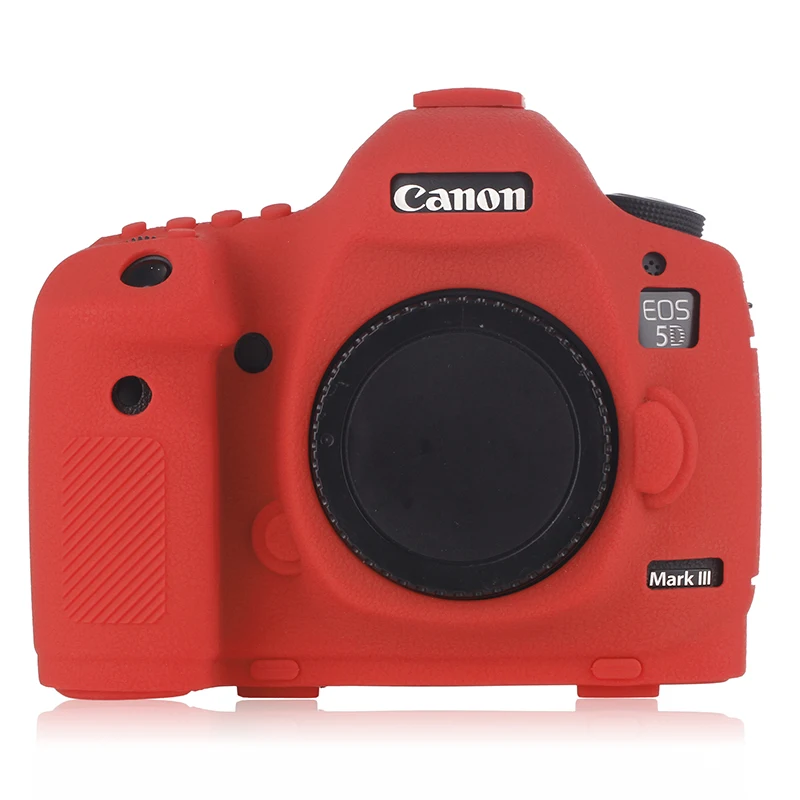 

for Canon 5D3 5DIII 5D4 5DIV 6D2 6DII 80D 1DX 1DX2 1DXII Soft Silicone Camera Body Case Skin Litchi Camera Protector Cover