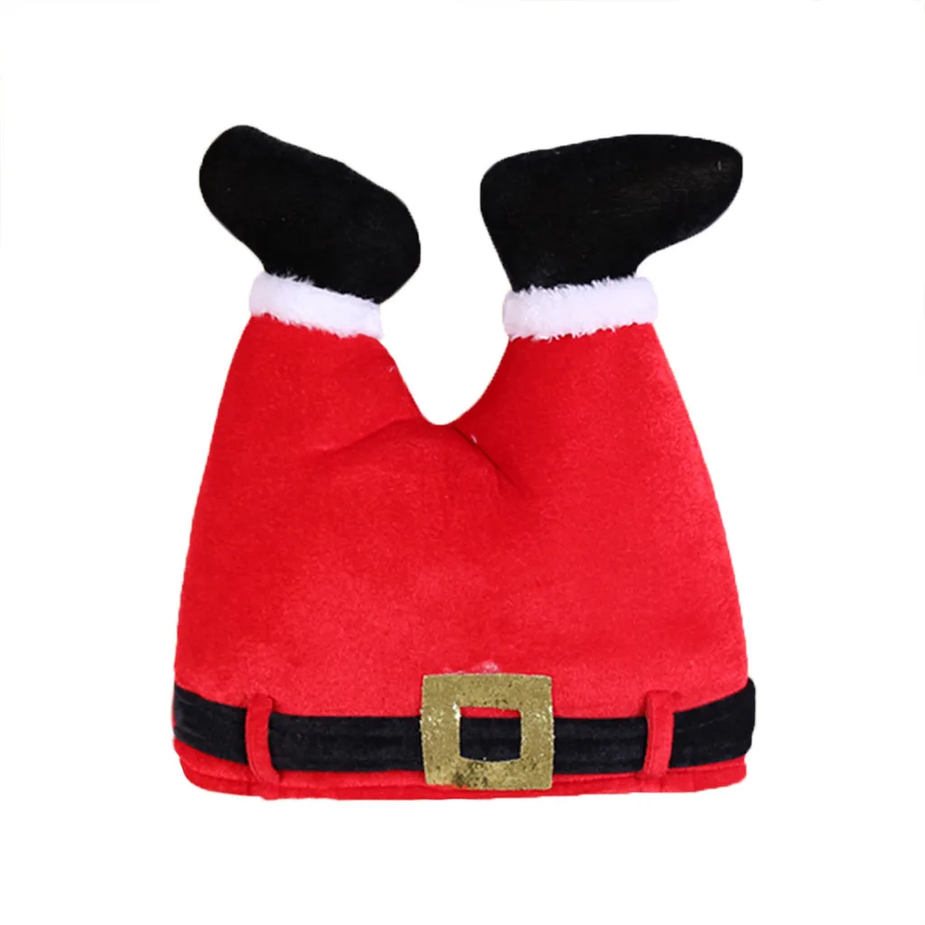 Christmas Children Adult Red Pants Clown Hat Christmas Party Decorations