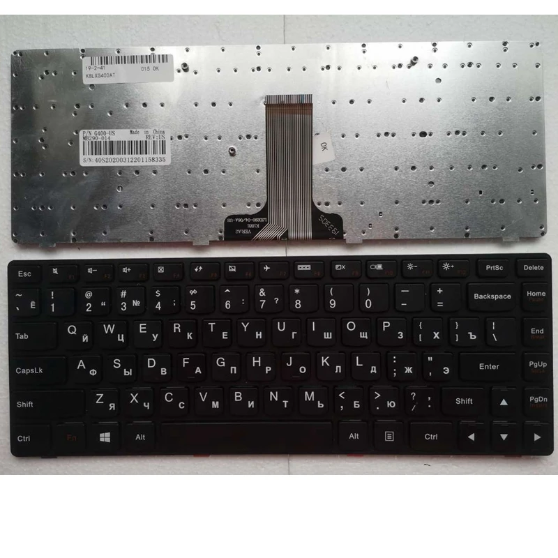 Русская черная новая клавиатура для ноутбука LENOVO G400 G490 G410 G490AT G410AM G410AT G405 A AM AT |