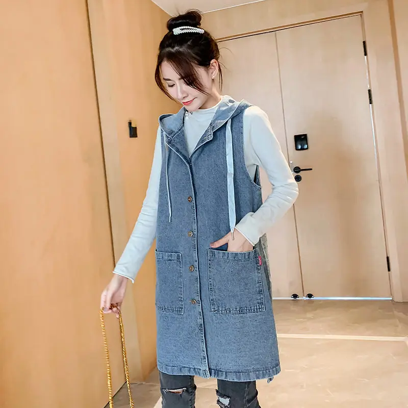 Waistcoat Jeans Shirt Top r203|Vests 