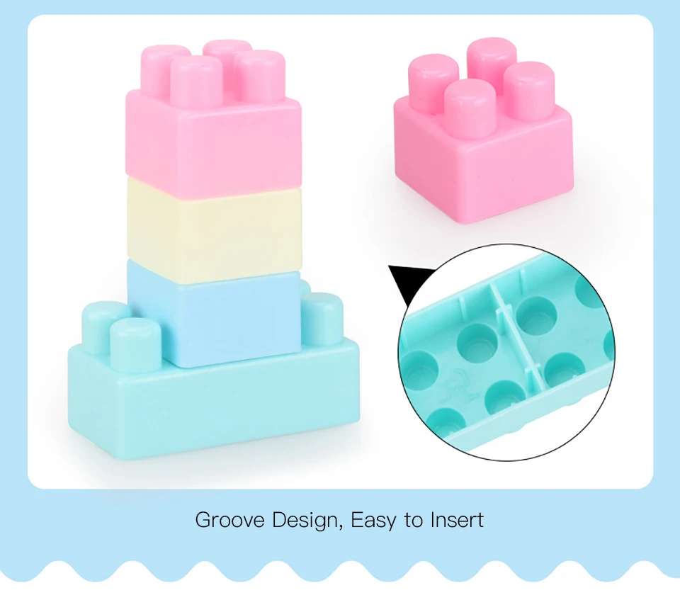 100 штук, сборные Крупные строительные блоки, креативные DIY игрушки, модели, фигурки, детские развивающие свободные строительные блоки