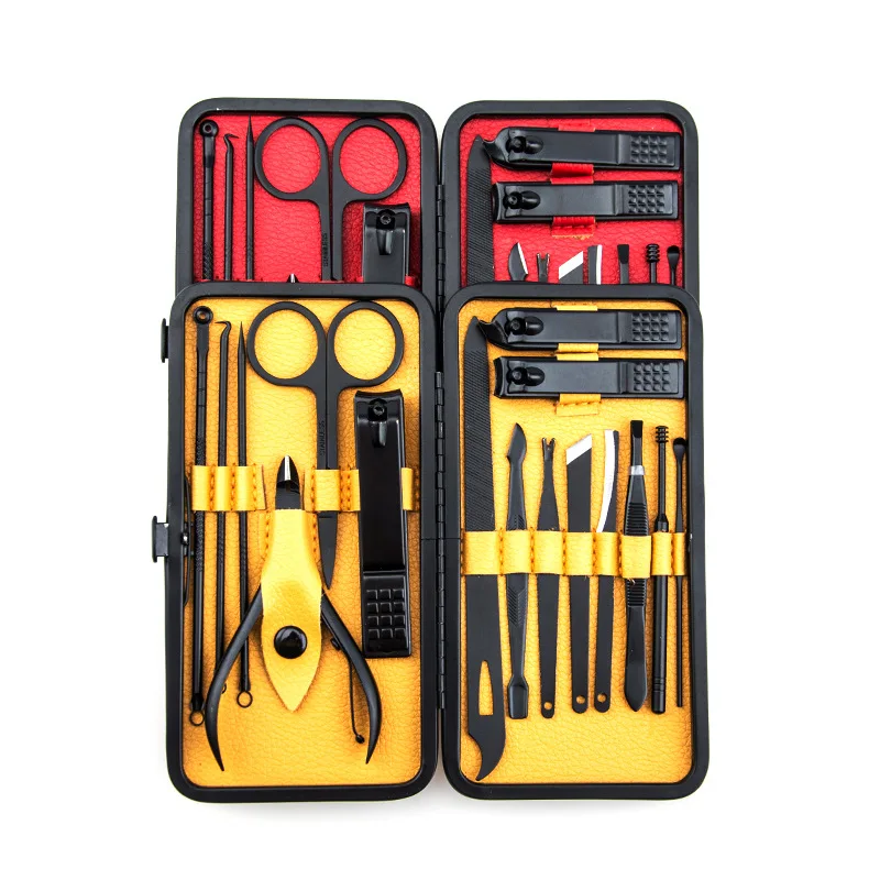 

Manufacturers Direct Selling Stainless Steel 16-Piece Nail Scissors xiu jia dao Set Manicure Implement Acne Pin Pedicure Set