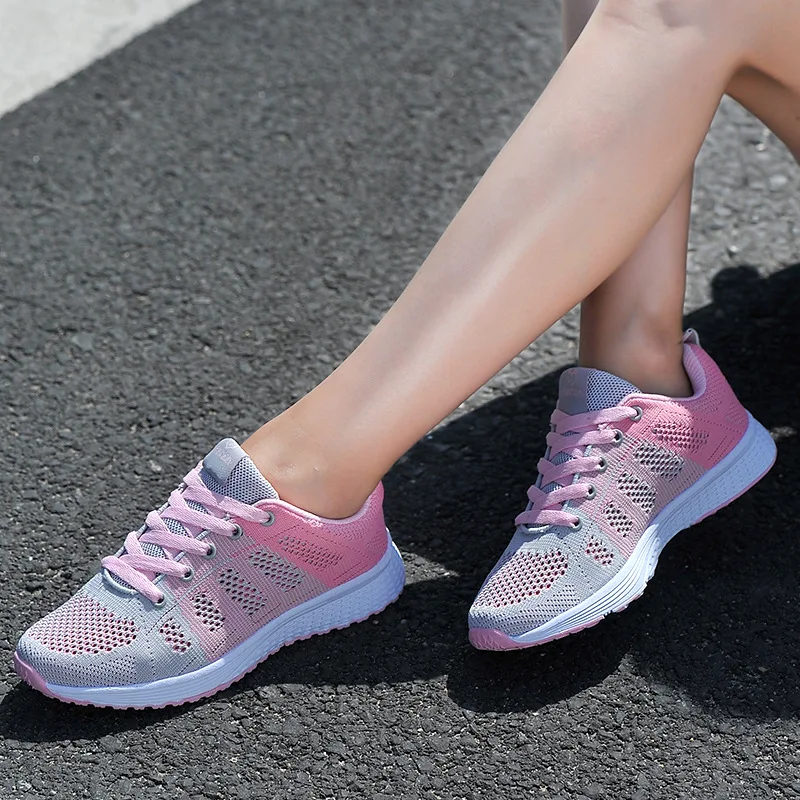 

New Style STUDENT'S Shoes Breathable Fly Line Running Shoes Casual Shoes WOMEN'S Shoes Comfortable Fly Woven Athletic Shoes Morn