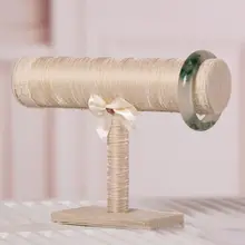 Т-образная элегантная стойка для браслета и галстука, подставка для часов цвета шампанского с галстуком-бабочкой, ювелирные изделия