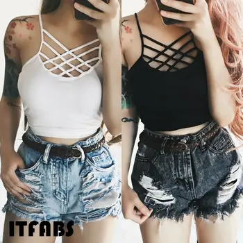 

Women Sexy Casual Tank Top Vest Blouse Sleeveless Summer Crop Top Shirt Cami Top