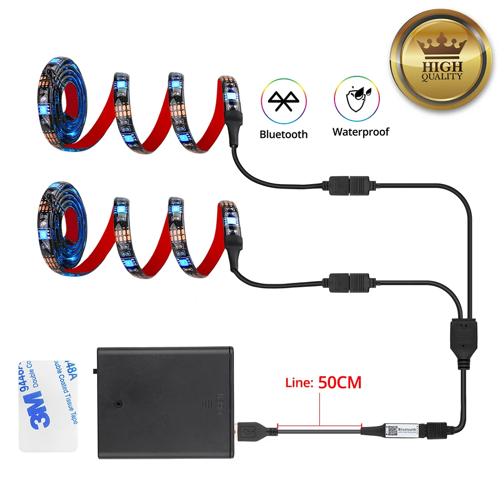 Светодиодная лента SMD5050 с USB гибсветодиодный подсветильник ка для телевизора ПК