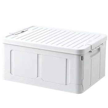 

Large Capacity Storage Box Folding Plastic Storage Organizer for Clothes Toy Food Sundries Stackable Boxes for Storage
