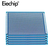 Placa de circuito, 5 pçs/lote 7x9cm dupla face protótipo pcb 7*9cm universal impresso placa de circuito para placa de cobre profissional arduino