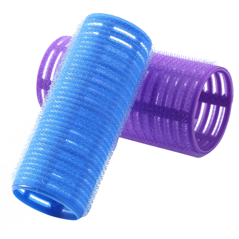 4 Size Hairdressing Self-Adhesive Hair Rollers Self Grip Hair Curler Heatless Curling Rod Styling Roller Roll Curler Beauty Tool