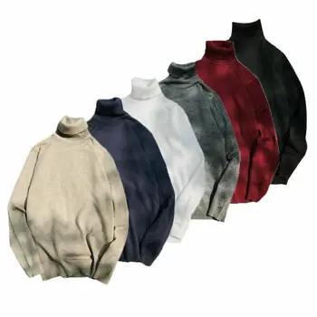 

Cashmere sweater for men 2019 new arrival Christmas sweater for men long sleeve tight turtleneck pullover for men