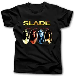 SLADE VINTAGE рубашка Винтаж фото 1970-х альбом группы музыка FEEL THE NOIZE хлопковые топы больших размеров футболка