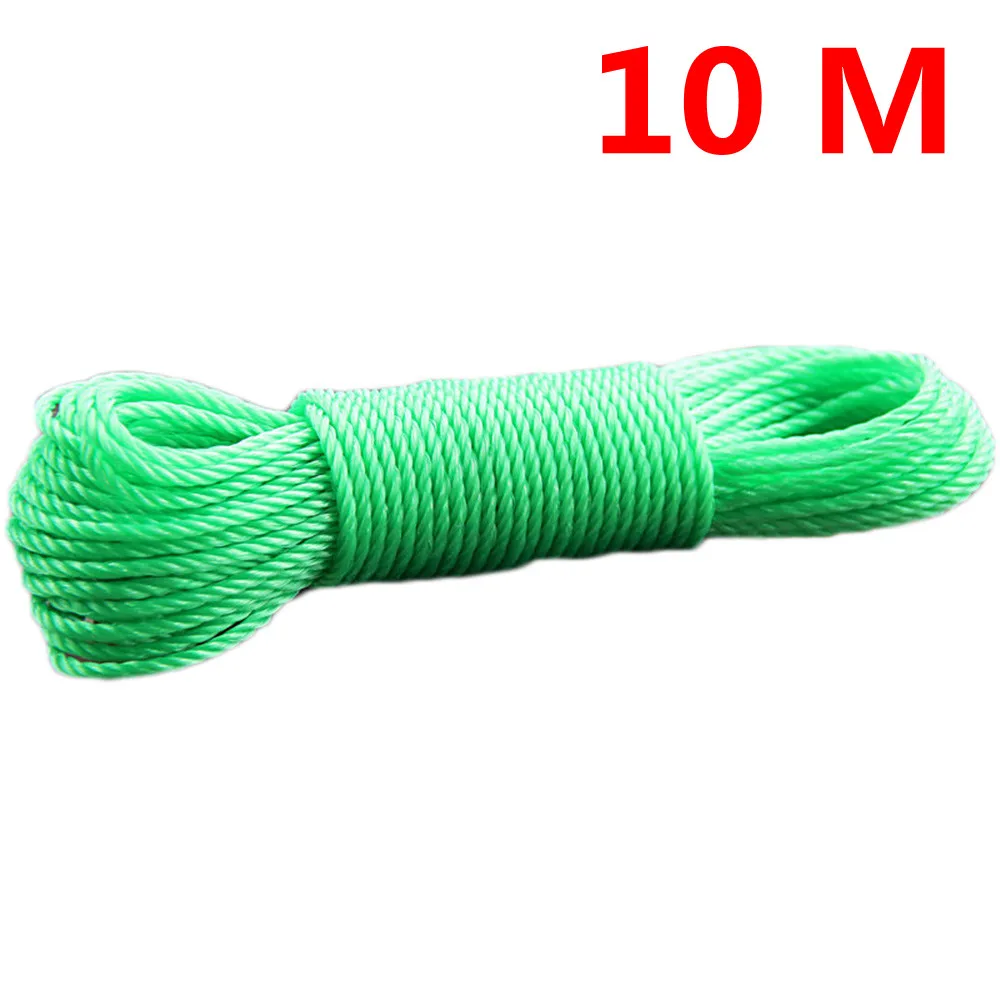 10 M Blue 10 м/20 м одежда длинная цветная нейлоновая веревка для скалолазания тяга Связывание тенты сетка Веревка Одежда Садовые принадлежности - Цвет: 10 M Blue