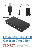 Office USB Gadget High Speed 3 Ports USB 2.0 Hub Extension Splitter for Laptop PC Computer Charger