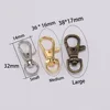 10pcs/lot Swivel Lobster Clasp Hooks Keychain Split Key Ring Connector For Bag Belt Dog Chains DIY Jewelry Making Findings ► Photo 3/6