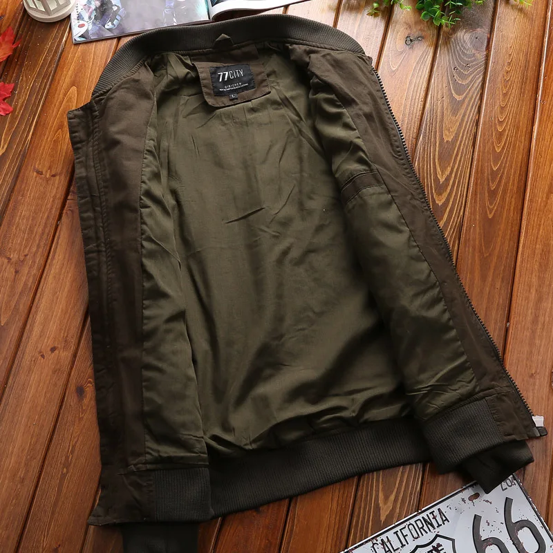  Military Jacket Men Spring Autumn Mens Coat Casual Warm Bomber Jacket Men Cotton Baseball Uniform J