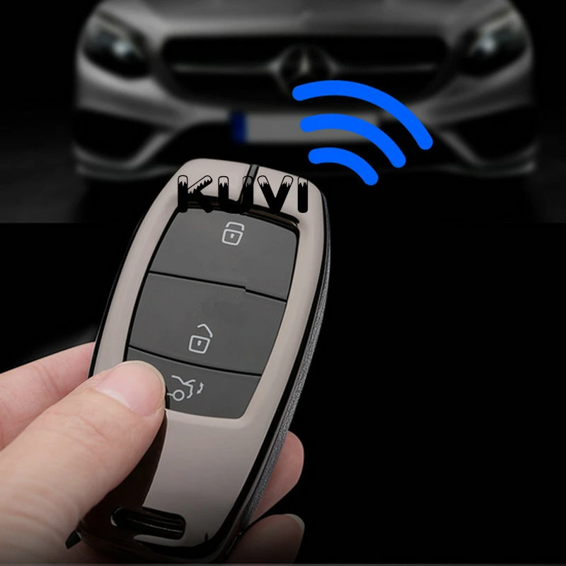 Сплав Кожаный Автомобильный ключ защитный кожух для Mercedes Benz E серии E300 E200 E220 Maybach S320L S450 S350