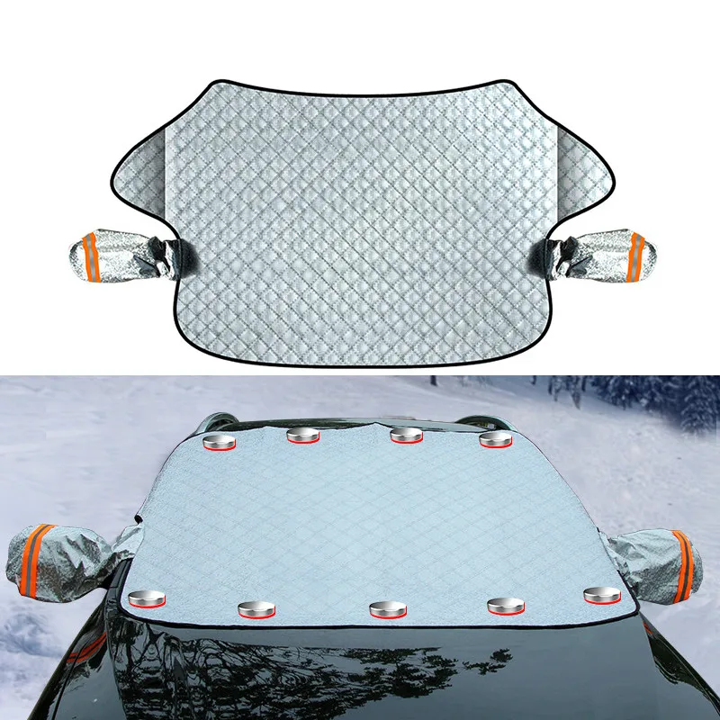 

Car Cover Half Cover Front Windshield Sun Protection Heat Insulated Sunshade Thickened Rain-Proof Winter Snow Cover
