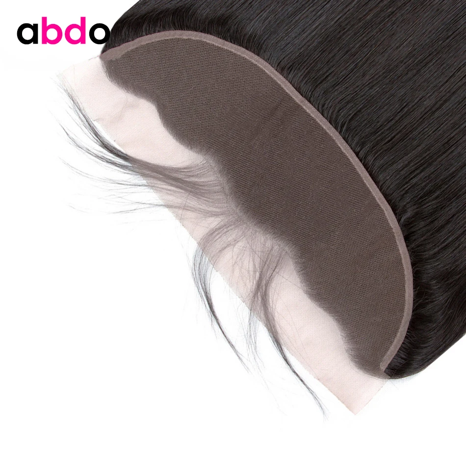 Abdo малазийские прямые волосы 13*4 Кружева Фронтальная Закрытие с волосами младенца человеческих волос бесплатно/средний/три части не Реми волос