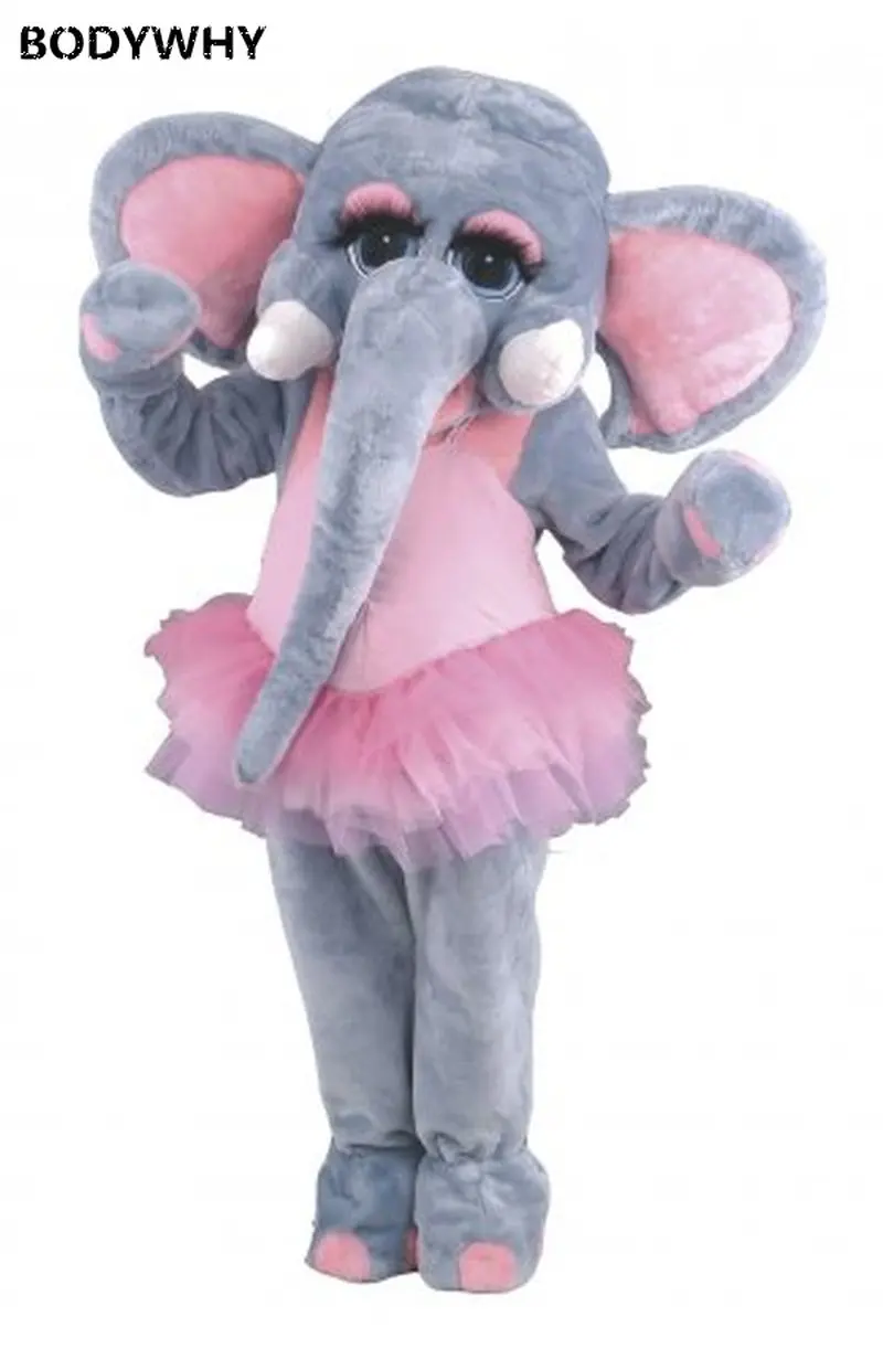 Details about   Elephant Mascot Costume Suit Cosplay Party Xmas Dress Outfit Halloween Adult New 
