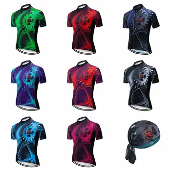 

TELEYI Bike Team Men Cycling Jersey Top Bike Jersey Shirt Short Sleeve mtb Gear Bicycle Clothing Ropa Ciclismo Quick Dry Clothes