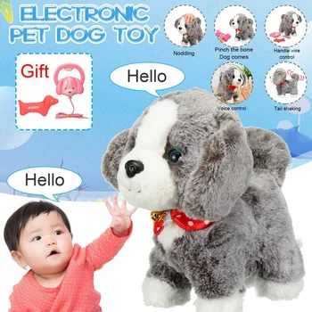 

Robot Dogs Talk Walk Bark Toy Interactive Dog Electronic Toys Sound Control Plush Pet Teddy Dog Toys For Children Birthday Gifts