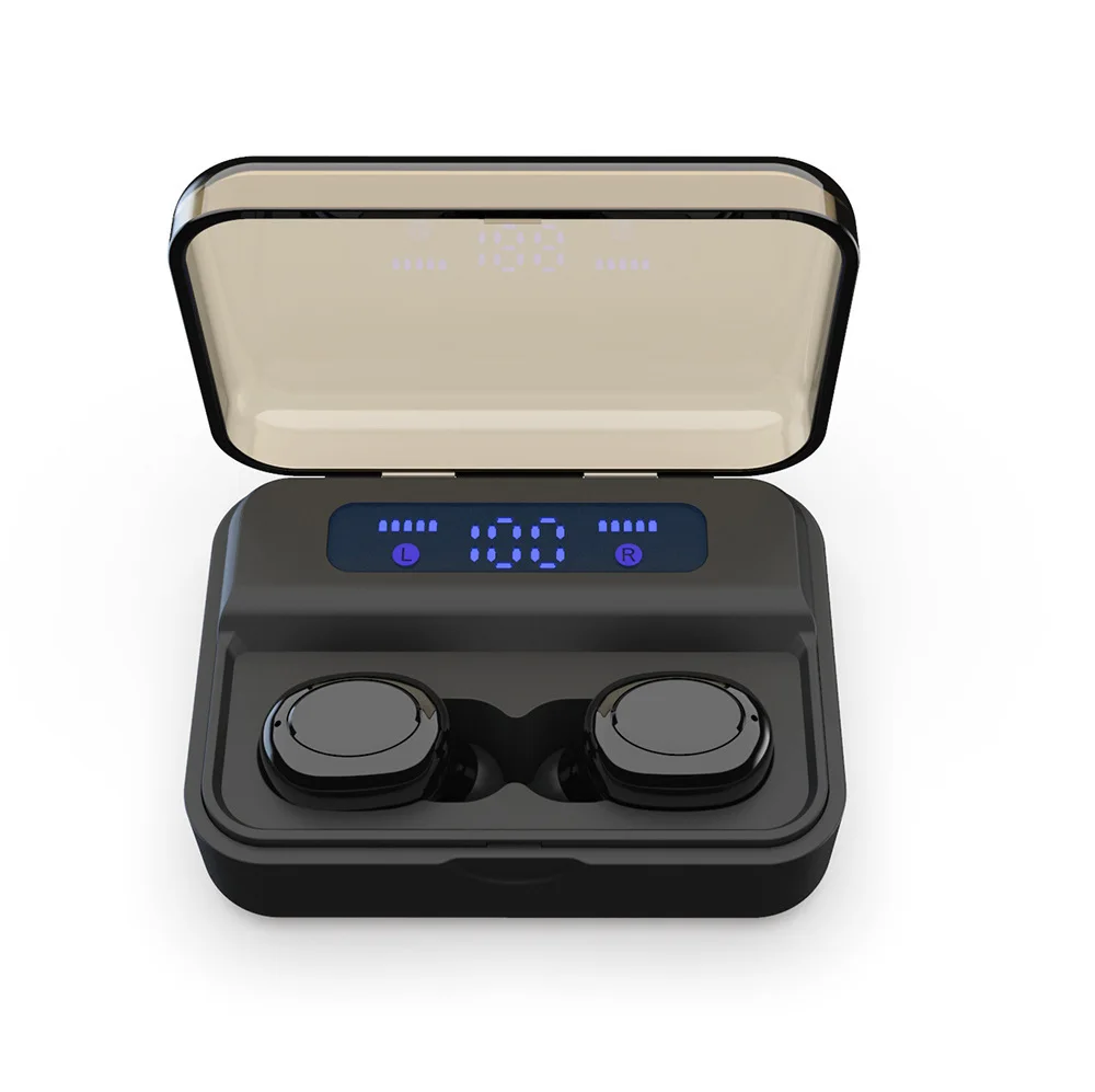 JAGETTE TWS Bluetooth 5 0 беспроводные наушники 9D стерео сенсорное управление СВЕТОДИОДНЫЙ