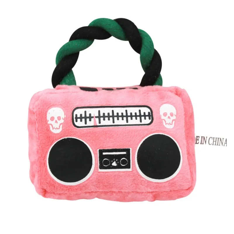 Плюшевая радиоигрушка для домашних животных с веревкой практичные и прочные