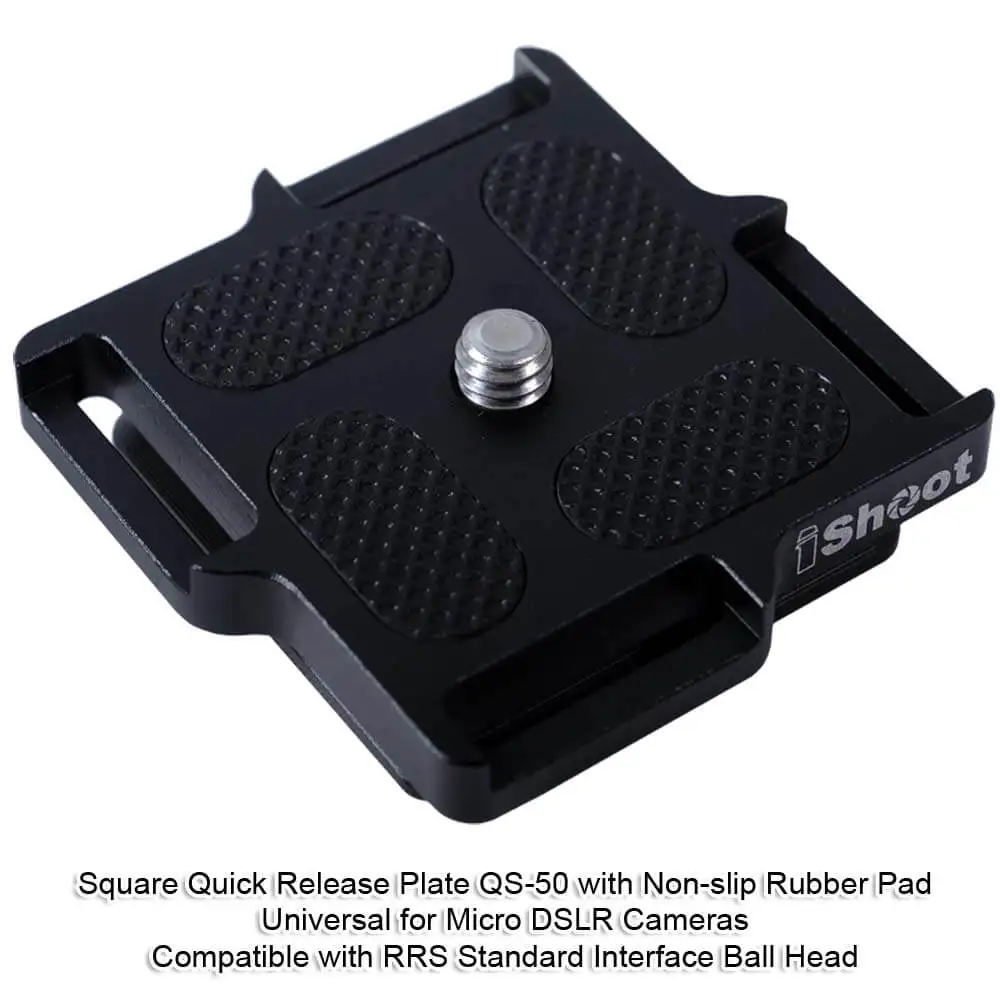 Ishoot-placa de Liberação Rápida para Câmera com Parafuso de sem Aderência da Bateria e Encaixe Perfeito para Câmeras Micro Dslr - Image 6