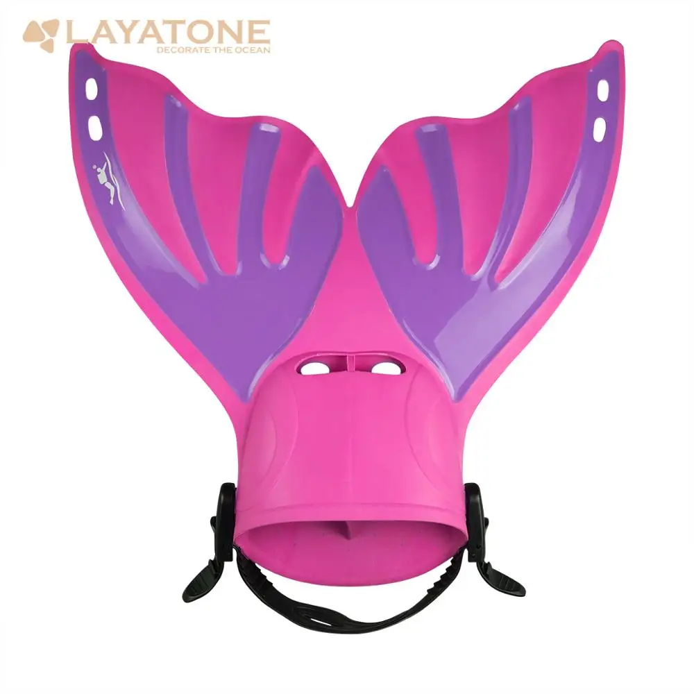 Pink LayaTone плавники для подводного плавания для взрослых, Короткие плавники для плавания, ласты для плавания, ласты для дайвинга с каблуком, F-108 для водных видов спорта - Цвет: Pink