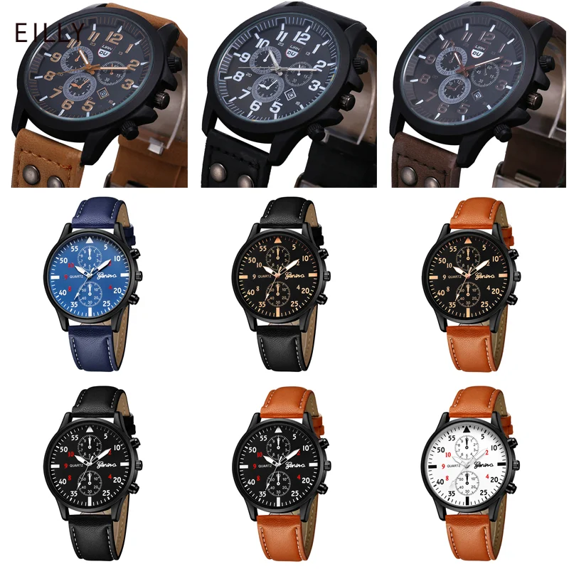 Men Hand Watch Water Resist Big | Mens Watch Big Dial Wristwatch - Men ...