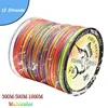 12 Strands Braided Fishing Line 300mm 500m PE Multifilament Multicolor Line Super Strong Japan Fish Line Saltwater Fishing Wire 1