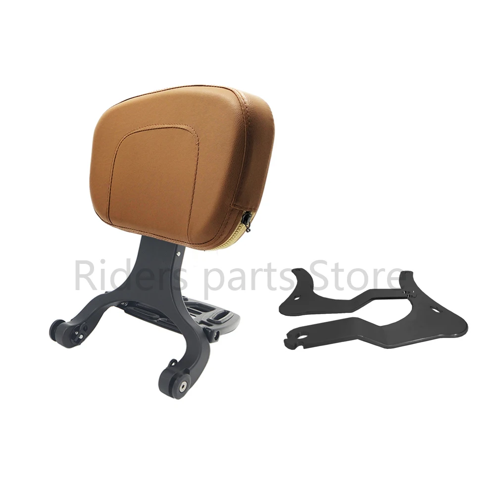 

Motorcycle Backrest Multi-Purpose Driver Passenger Backrest with Folding Luggage Rack For Kawasaki Vulcan 900 Classic