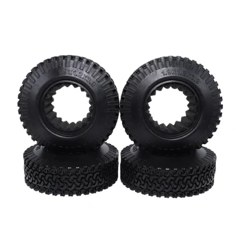 

4Pcs RC 1:10 Crawler Beadlock Wheels Tire 1.9 Inch Rubber Wheel Tire 98mm Tyre for RC Car Truck Axial SCX10