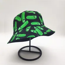 Осенняя мужская одежда унисекс, зеленая, с животным принтом насекомых, гусеницы, Панама для прогулок, Женская хлопковая Рыбацкая шляпа, кепка Gorros