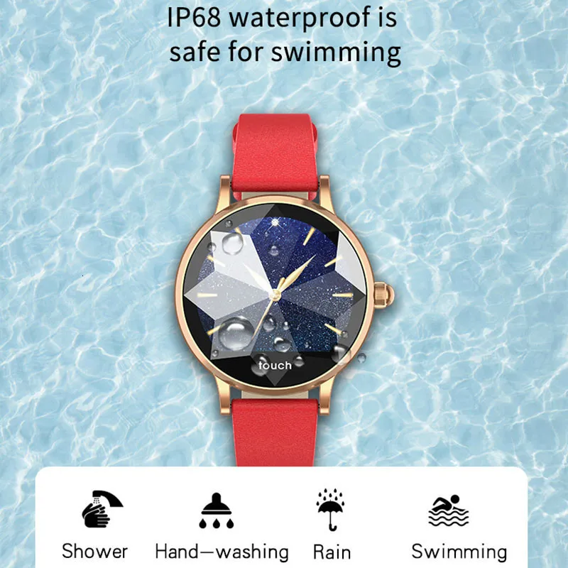 Smart Watch Female Blood Pressure Oxygen Heart Rate Fitness Monitor Band Bracelet Sport Tracker For Women For Apple Iphone