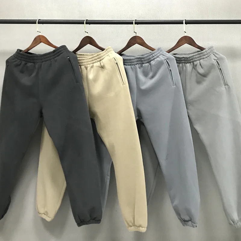 Classic Solid Color Kanye West Season 6 Sweatpants Men Women 11 Best Quality Vintage Trousers