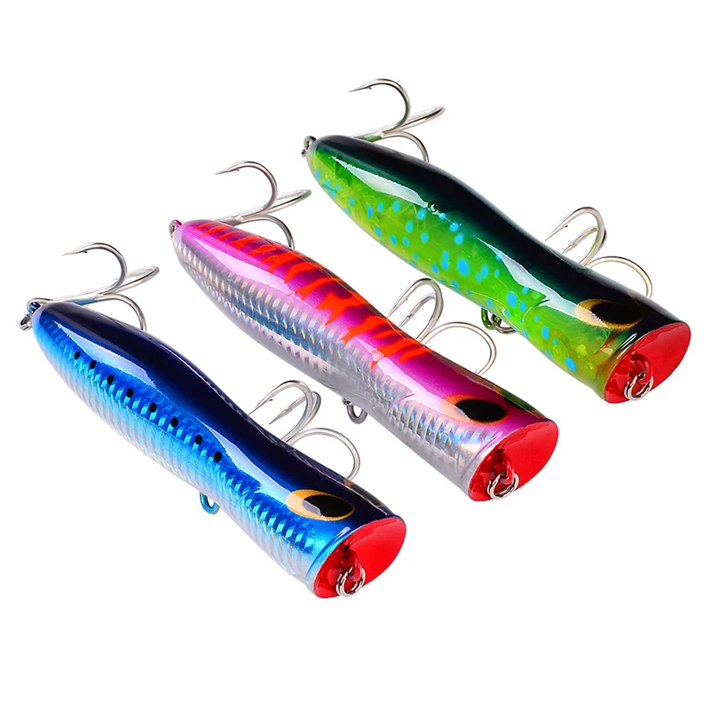 

Floating Popper fishing lure 13.5cm 34.5g Fishing Tackle Isca artificial Leurre Plastic Hard Bait top water bass Peche Wobbler