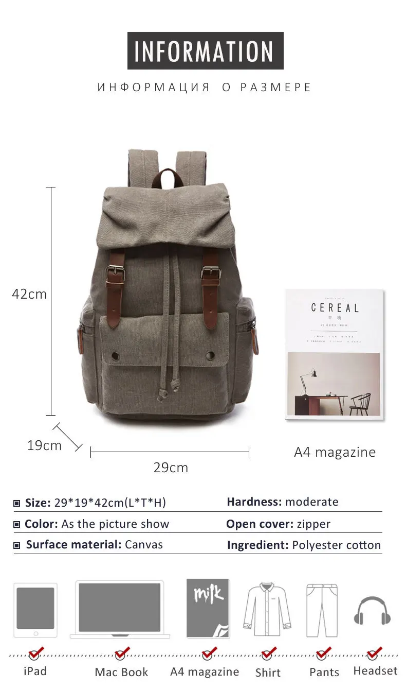 Холщовый модный винтажный рюкзак для ноутбука, школьный рюкзак Mochila Masculina, Школьный Рюкзак Для Путешествий, школьные ранцы для мальчиков и женщин