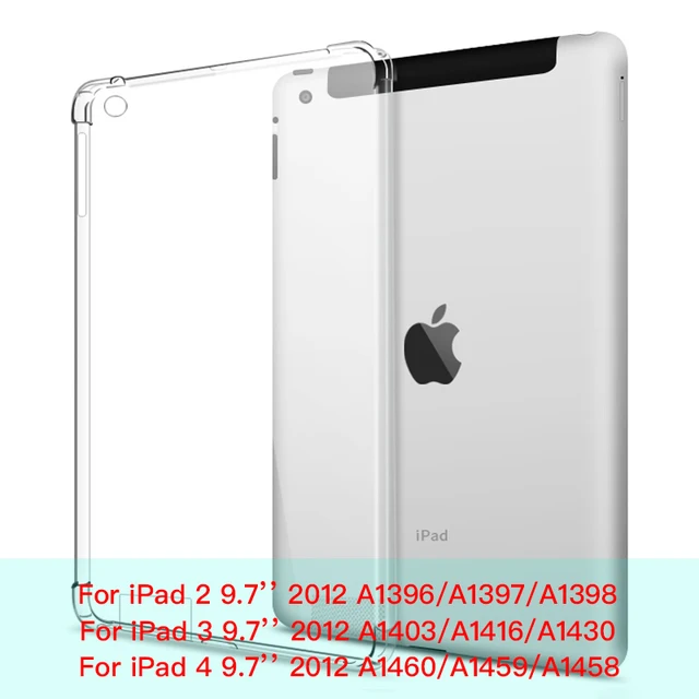 For New iPad 7 8 9 10.2 9.7 2021 5 6 Air 10.9 2 3 4 Case TPU Silicon Transparent Cover For iPad Pro 10.5 '' 11'' Mini 2 3 4 5 6 iPad 2 3 4 9.7
