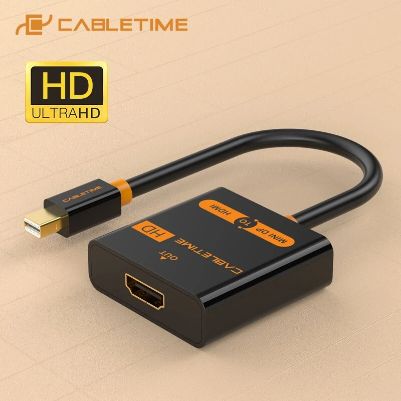 CABLETIME adaptador de Mini a HDMI 2 convertidor de HDMI para MacBook Air 13 superficie Pro Thunderbolt C062| | - AliExpress
